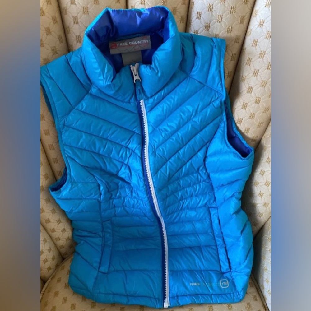 Free Country Big Girls' Down Vest, L (14/16)